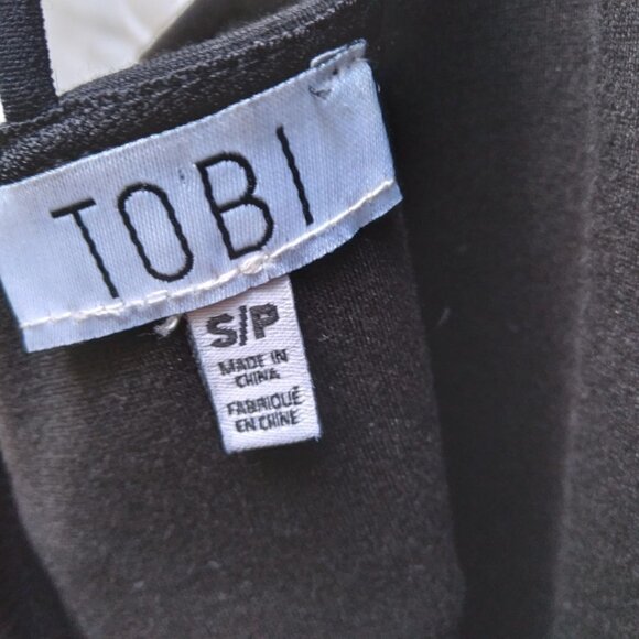 Tobi Black Bodycon Multi Strap Mini Cocktail Dress Size S/P - Picture 4 of 5